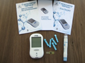 Белорусский глюкометр и тест-полоски «Глюкосен» в аптеках г. Гомеля